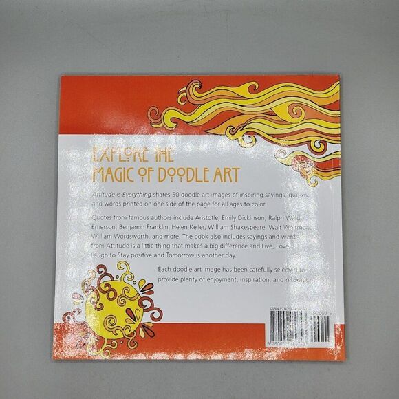 Attitude Is Everything Doodle Art Alley Books Coloring Book Volume 3 Adult - Picture 2 of 5